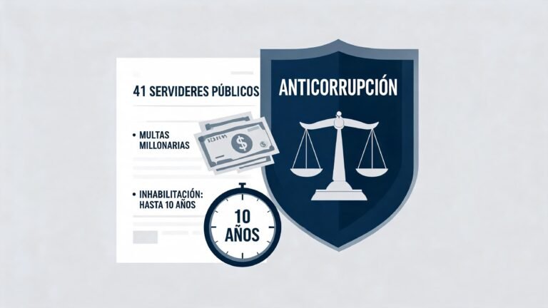 Anticorrupción sanciona a 41 servidores públicos con multas millonarias e inhabilitaciones de hasta 10 años