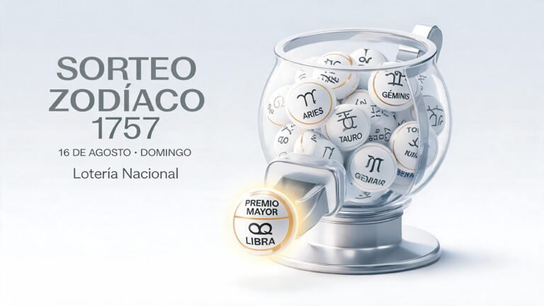 Resultados del sorteo Zodiaco 1757 anunciados por la Lotería Nacional