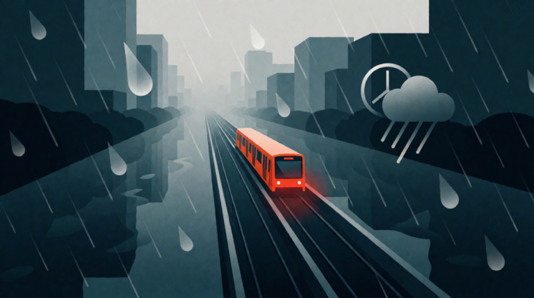 Metro CDMX suspende servicio en Línea A por fuertes lluvias el 28 de agosto