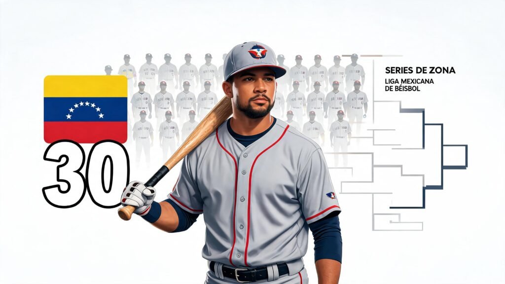 Al menos 30 venezolanos jugarán en las Series de Zona de la Liga Mexicana de Béisbol