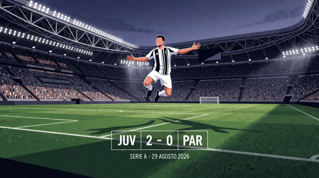 Juventus vence 2-0 a Parma en la Serie A