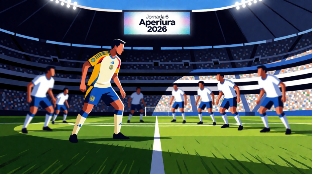 América recibe a Puebla en la Jornada 6 del Apertura 2026 con alineaciones confirmadas y transmisión en vivo