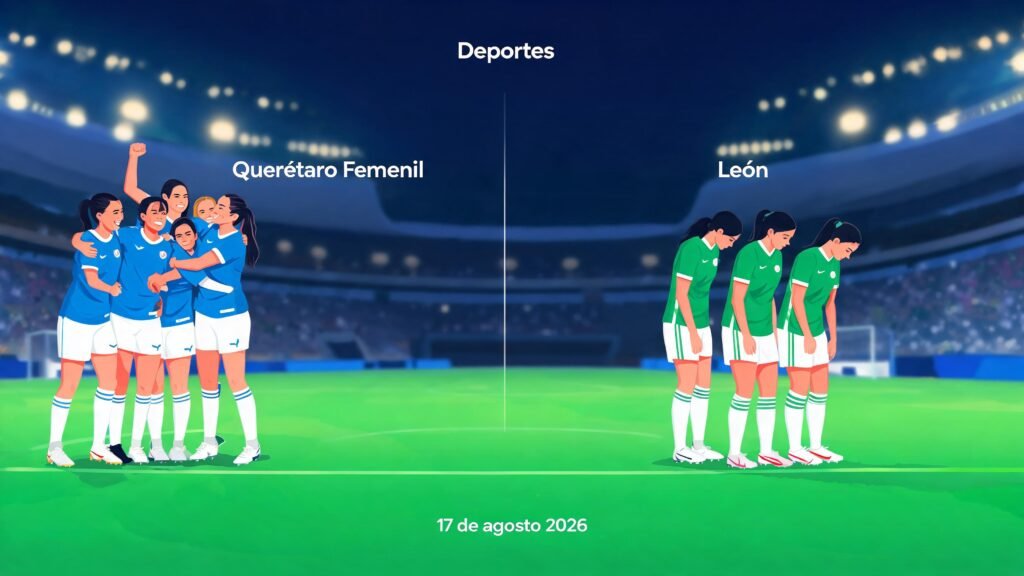 Querétaro Femenil sorprende a León con su primera victoria del Apertura 2026