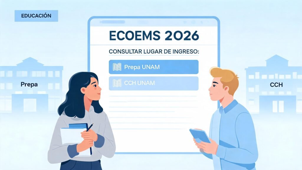 Resultados ECOEMS 2026: guía para consultar lugar en Prepa y CCH de la UNAM
