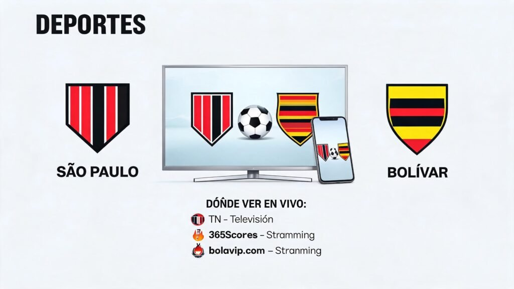 São Paulo vs. Bolívar: dónde ver el partido en vivo en la Copa Sudamericana
