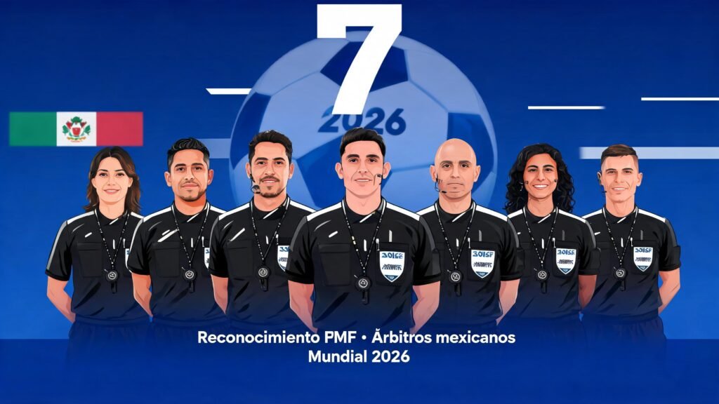 FMF reconoce a siete árbitros mexicanos que hicieron historia en el Mundial 2026