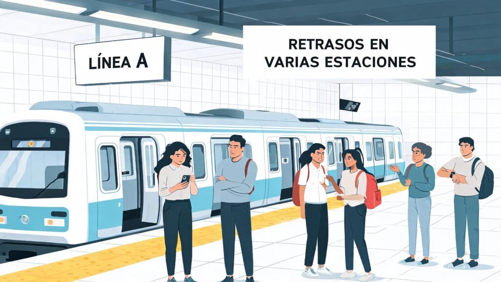 Usuarios de la Línea A del Metro CDMX reportan retrasos en varias estaciones