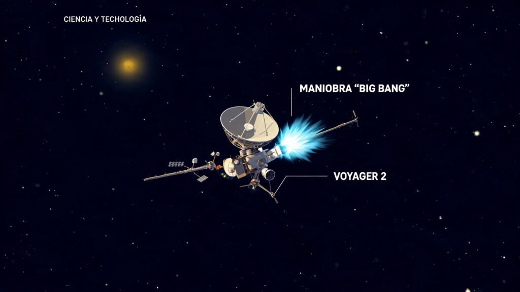 NASA extiende la vida de Voyager 2 con la maniobra inédita “Big Bang”