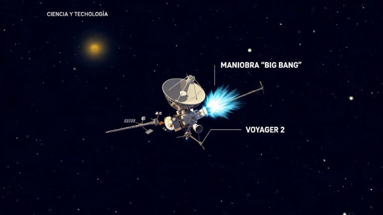 NASA extiende la vida de Voyager 2 con la maniobra inédita “Big Bang”