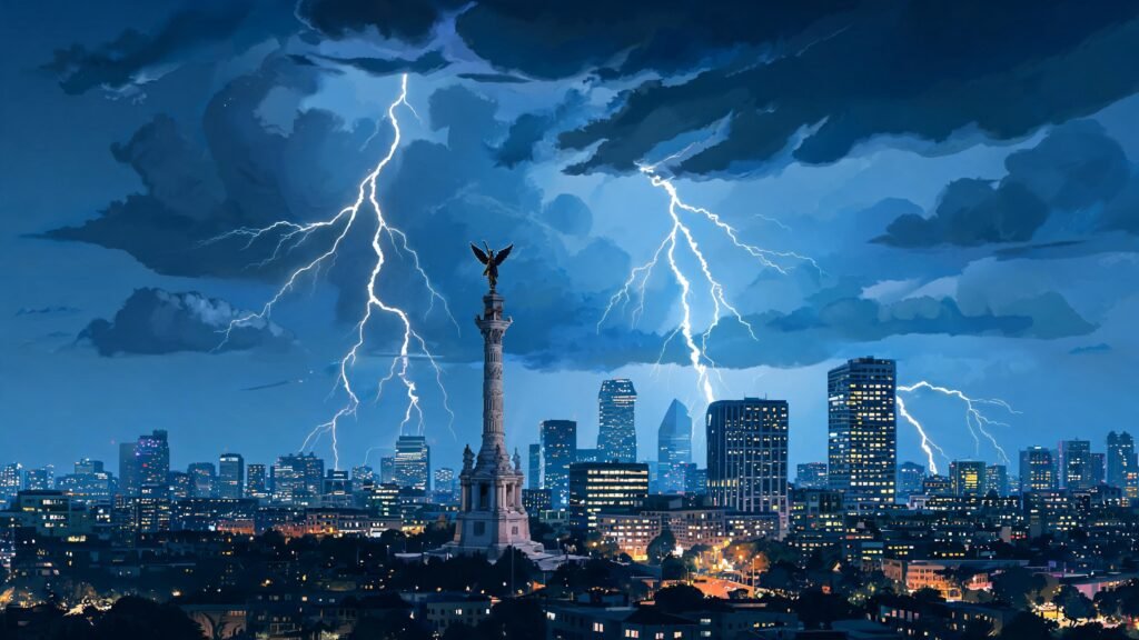 Tormenta eléctrica azota la CDMX el martes 18 de agosto