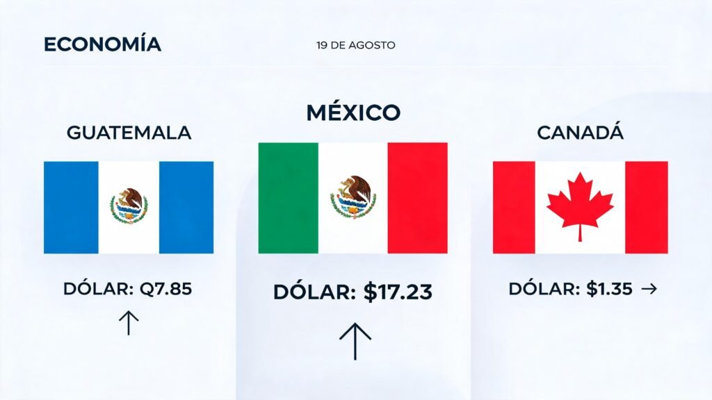 Cotización del dólar marca la apertura de mercados este 19 de agosto