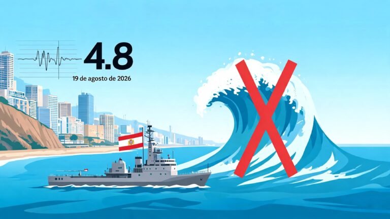 Sismo de 4.8 en Lima: la Marina del Perú niega alerta de tsunami