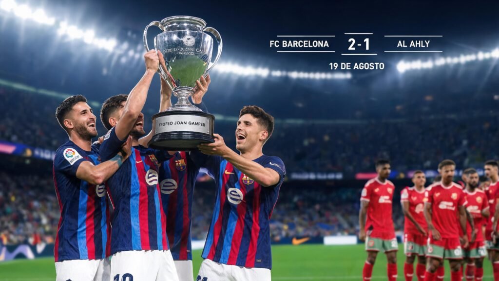 FC Barcelona conquista el Trofeo Joan Gamper tras vencer al Al Ahly