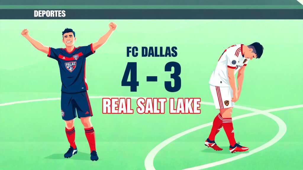 FC Dallas gana 4-3 a Real Salt Lake en la MLS