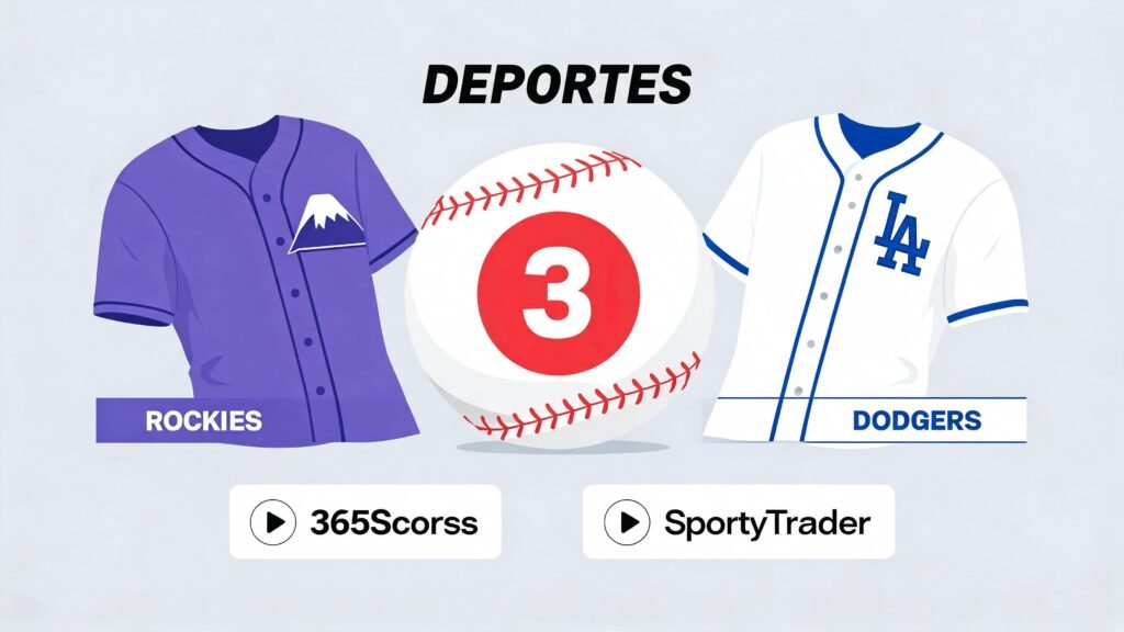 Juego 3 entre Rockies y Dodgers: dónde verlo hoy