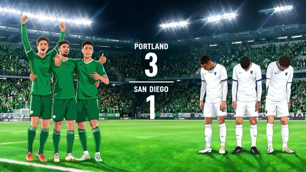 Portland Timbers vence 3-1 a San Diego FC en partido de MLS