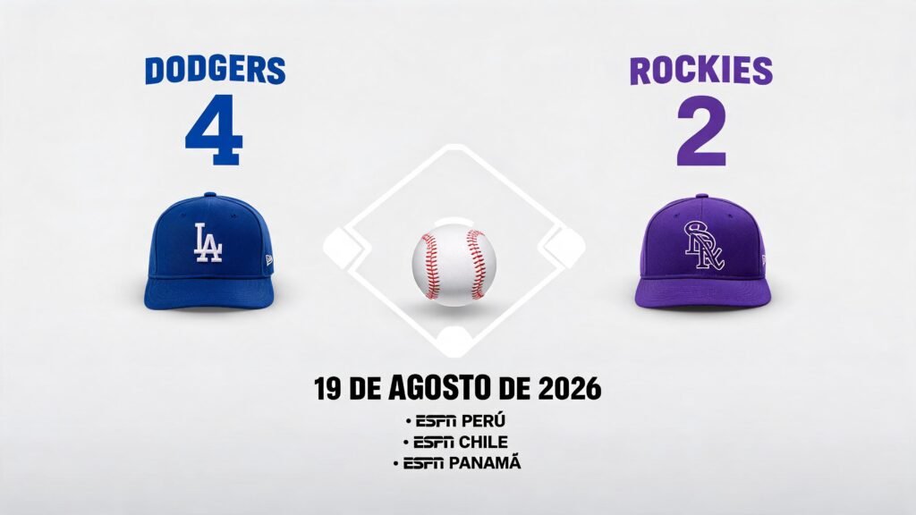 Resultados en vivo del partido Dodgers vs Rockies del 19 de agosto de 2026
