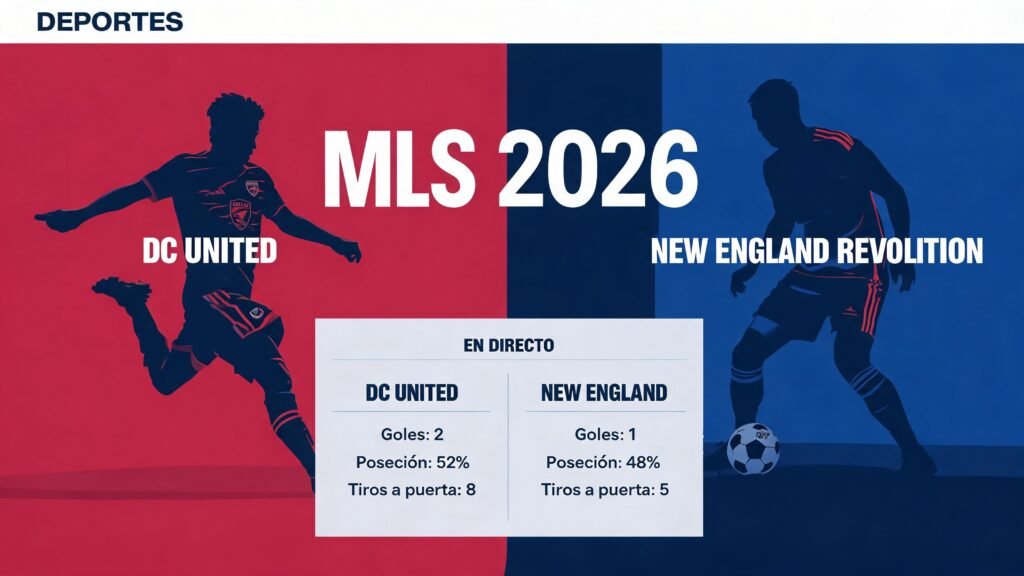 DC United vs New England: datos en directo | MLS 2026