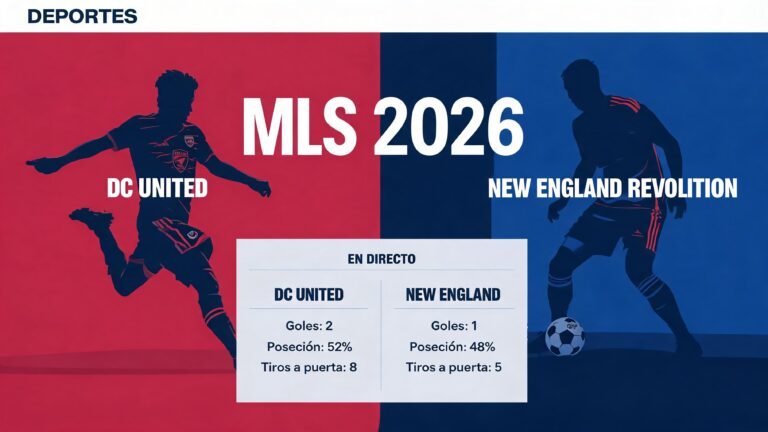 DC United vs New England: datos en directo | MLS 2026