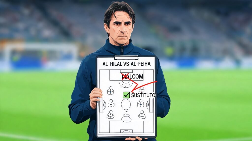 Alineación del Al-Hilal ante Al-Feiha: Inzaghi elige el sustituto de Malcom