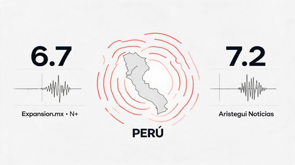 Sismo de magnitud 6.7 sacude Perú