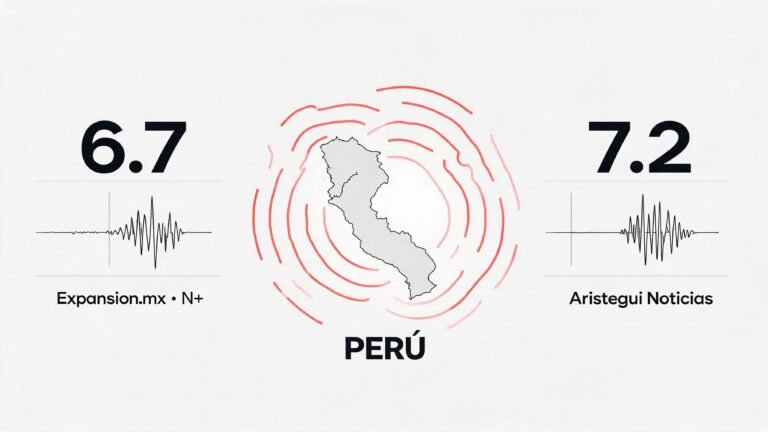 Sismo de magnitud 6.7 sacude Perú