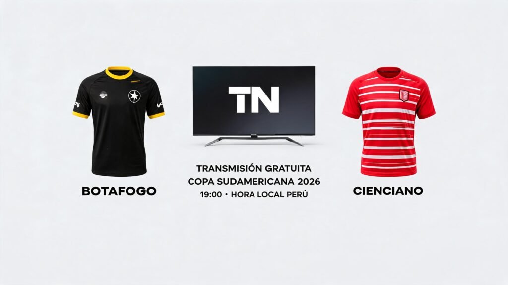 Botafogo vs. Cienciano: Canal de transmisión gratuita confirmada para Copa Sudamericana 2026