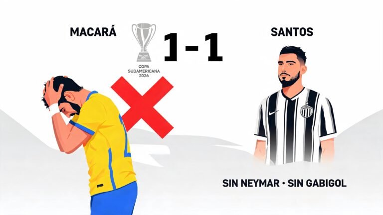 Macará empata con Santos y queda fuera de la Copa Sudamericana 2026