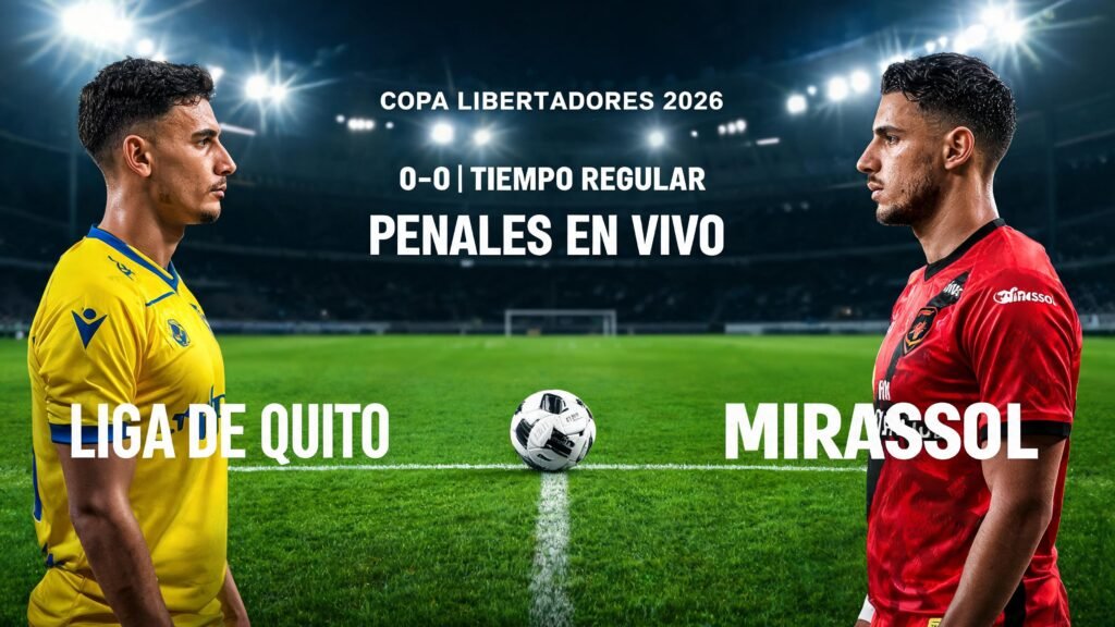 Liga de Quito vs Mirassol: Penales en Vivo por la Copa Libertadores 2026