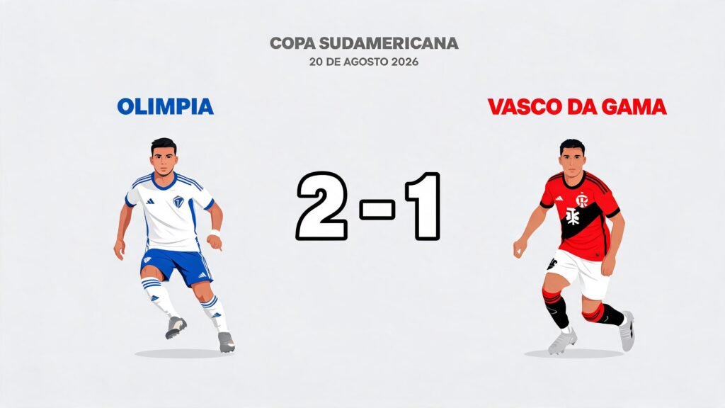 Olimpia vs Vasco Da Gama: Resultado en vivo en la Copa Sudamericana