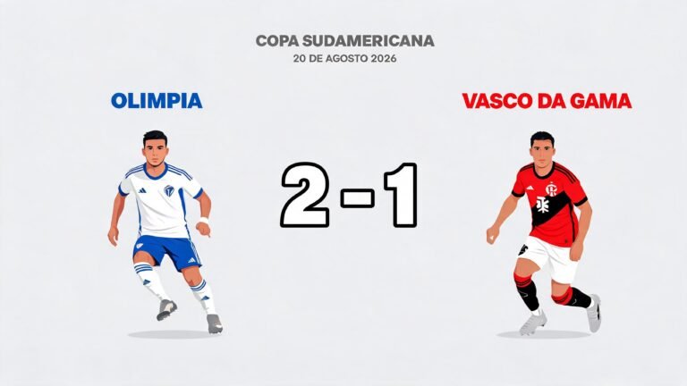 Olimpia vs Vasco Da Gama: Resultado en vivo en la Copa Sudamericana